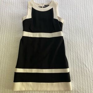 White House Black Market, geometric shift dress, size 14.